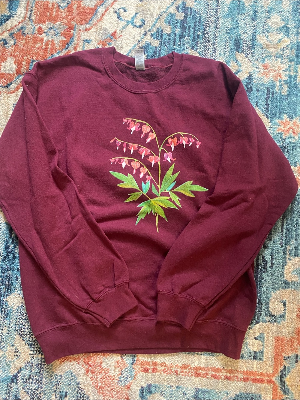 Katie Daisy Bleeding Hearts Crewneck